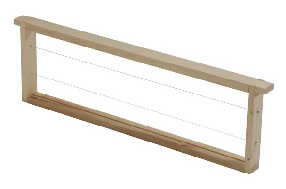 Frames Dadant US shallow without "Hoffmann", 482 x 141mm, assembled