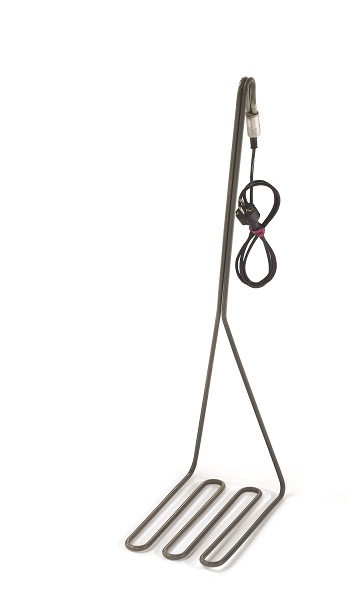 Stainless steel surface immersion heater for juice barrel