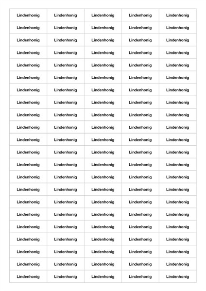 Etiketten "Lindenhonig"