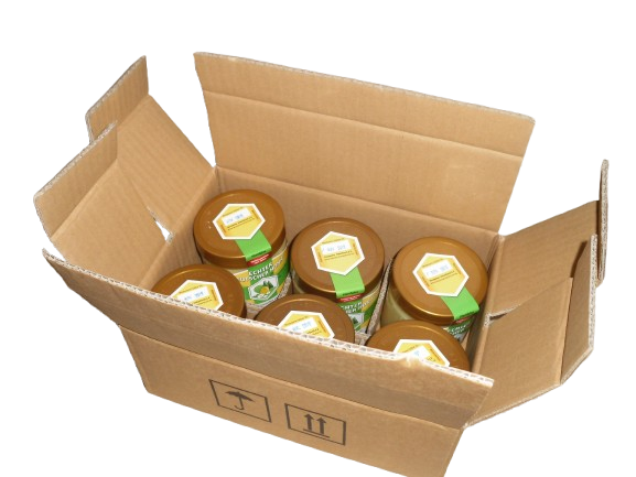 Package for 6 honey jars 500g