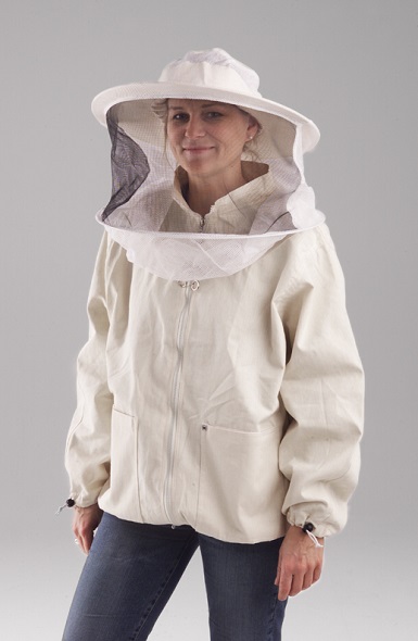 Beekeeper jacket, white, size 42/44 (XS)