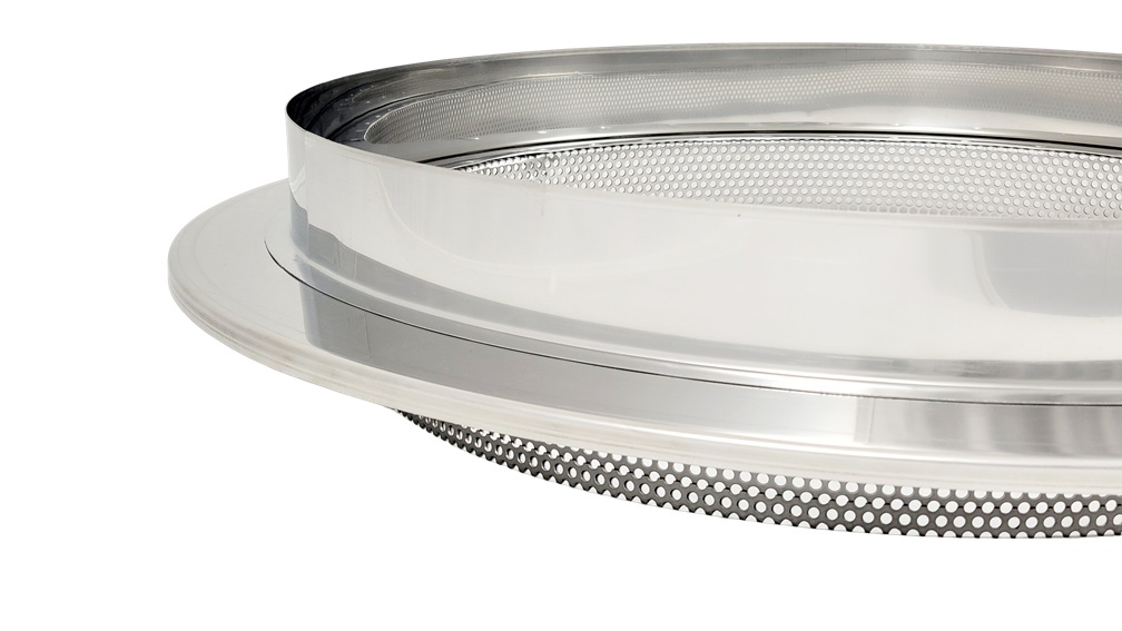 CFM-Adapter lid for Melitherm Profi onto a tank inner Ø 55cm with perforated sheet metal ring