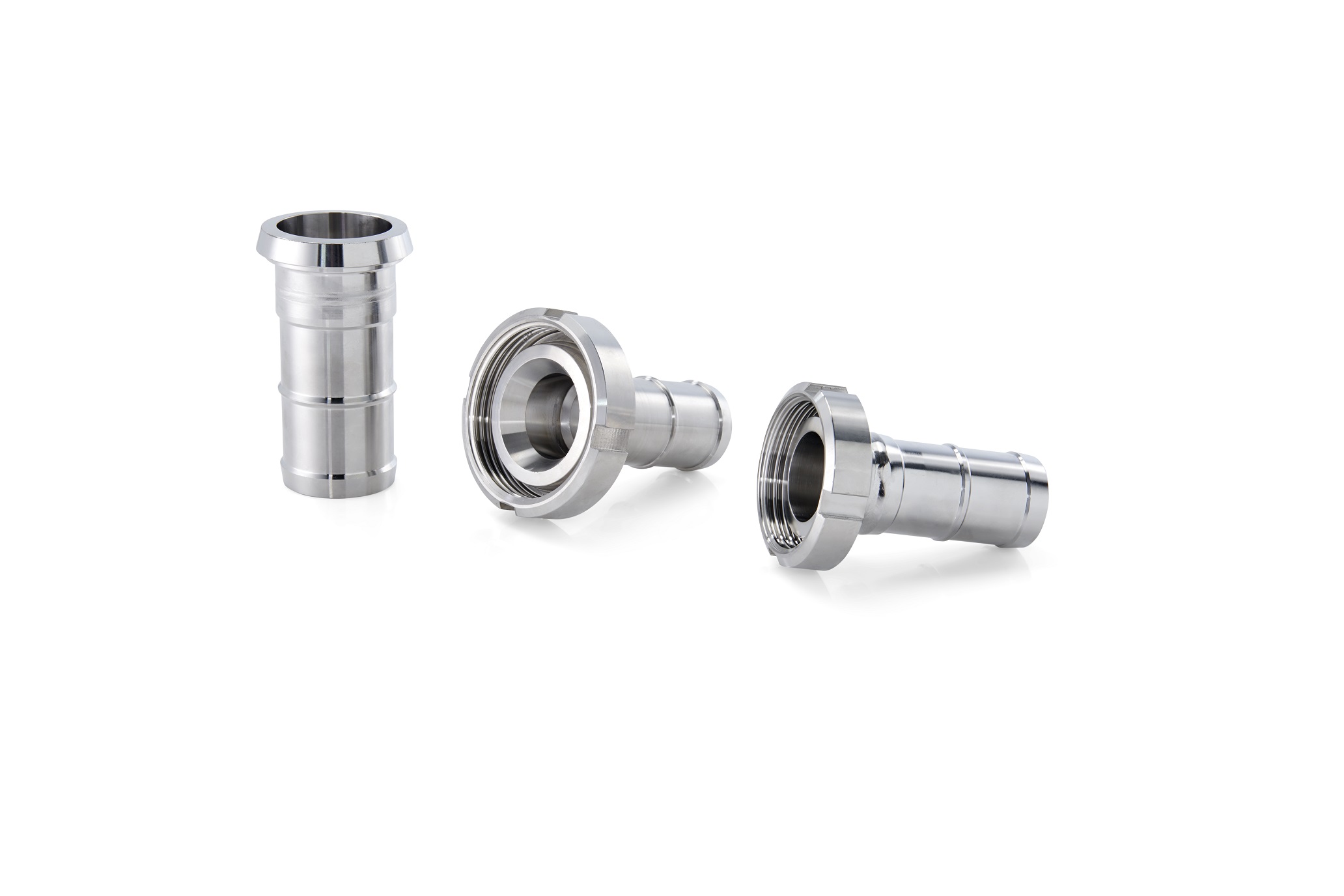 Half hose coupling DN40 / tube nozzle 40 mm