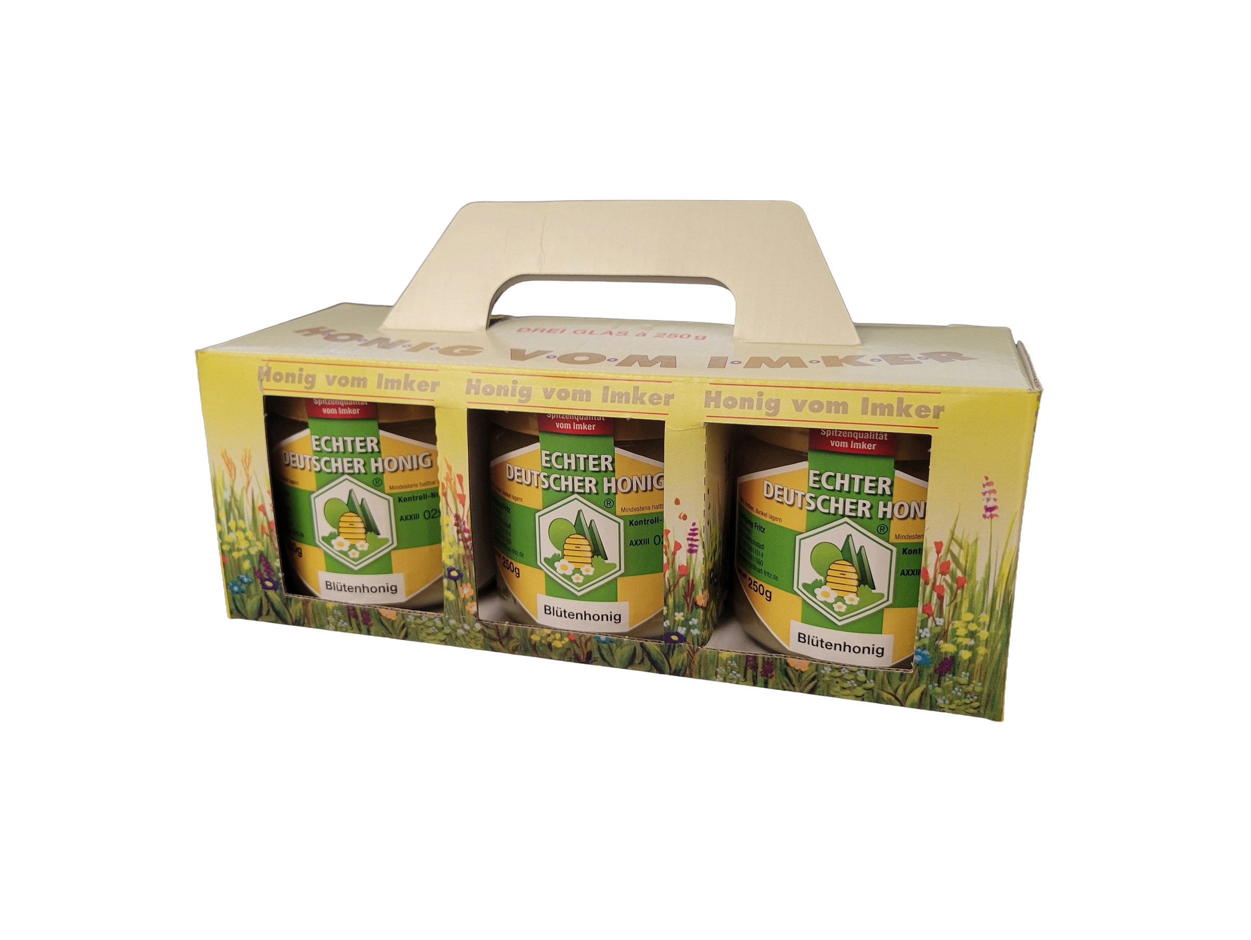 Geschenkkarton für 3 Gläser à 250g