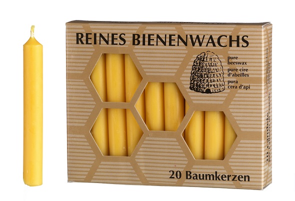 Beeswax candles for christmas tree