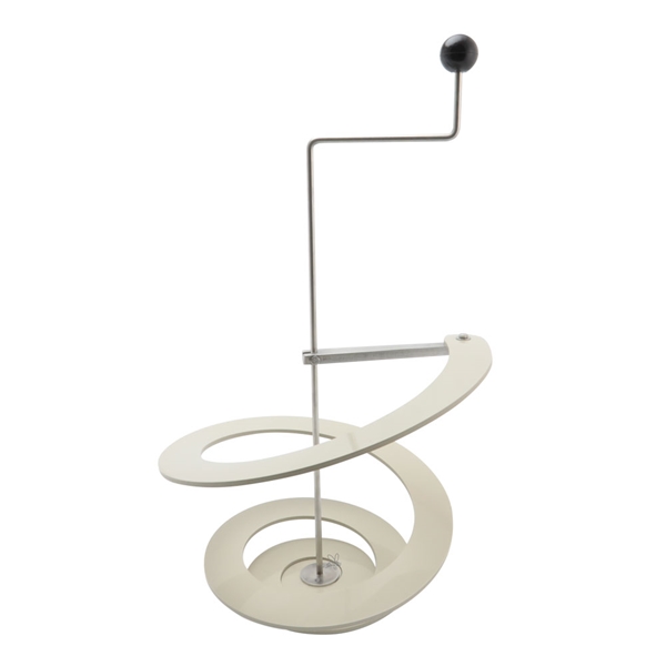 Helix scraper for honeystrainer