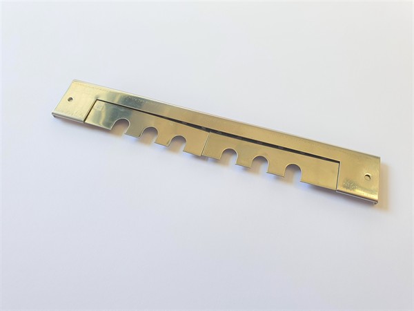 Flight hole gate, for beehives in stainless steel, three parts