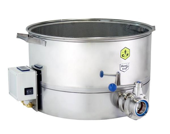 CFM-Vorfilter mit Bodenheizung und DN 50 Scheibenventil