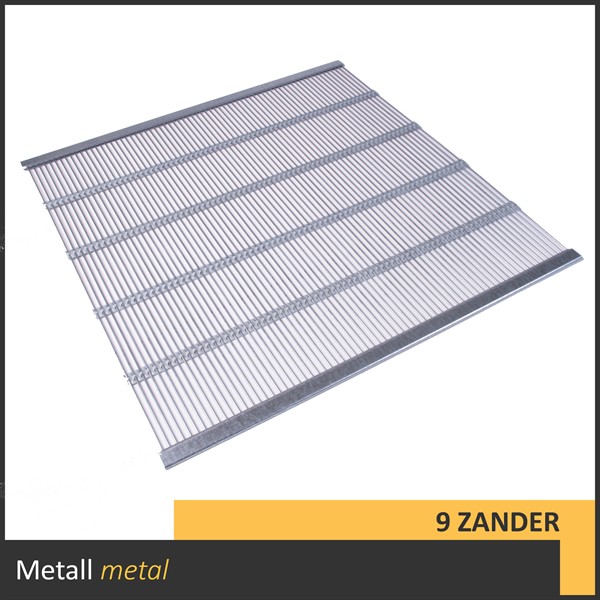 Metal queen excluder 9 Zander frames 375 x 475 mm