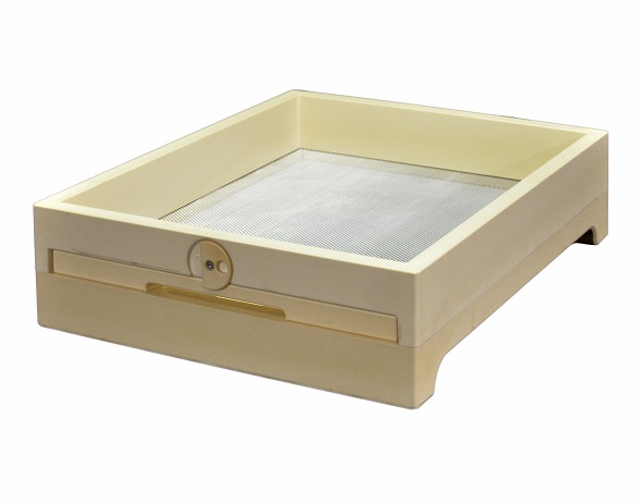 Zander Einfachbeute Floor with wedge and Varroa screening made of PUR