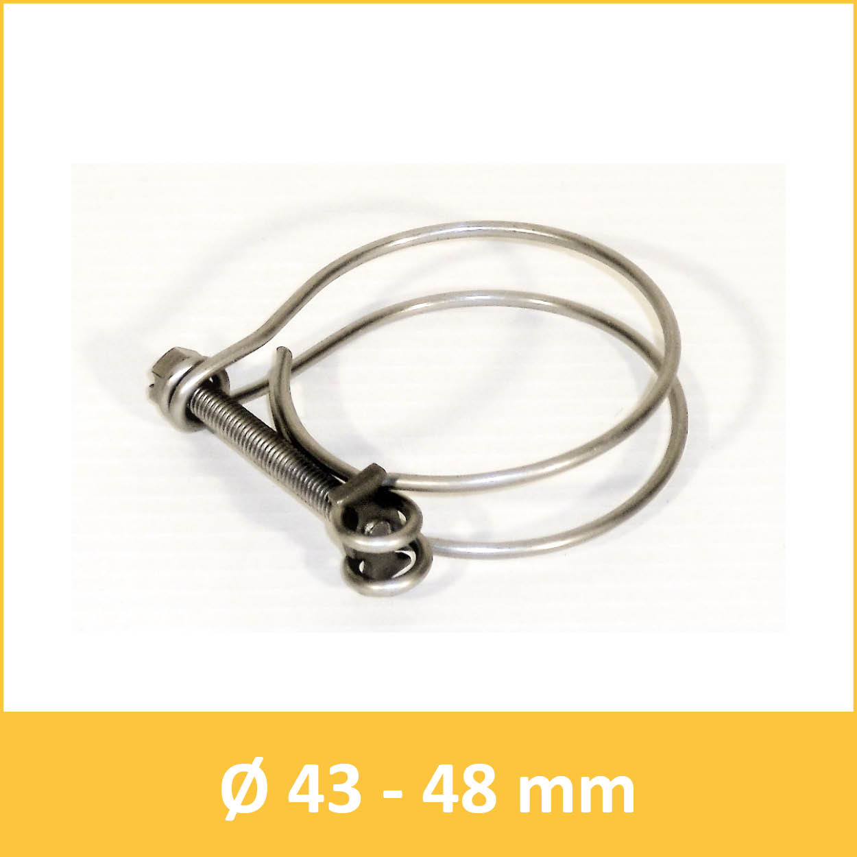 Drahtschlauchschelle Ø40-45 mm für Schlauch DN40