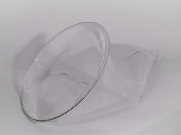 Nylon-Spitzsieb fein (350 Mikron) Ø 45 cm extra lange Ausführung (ca. 90 cm lang)