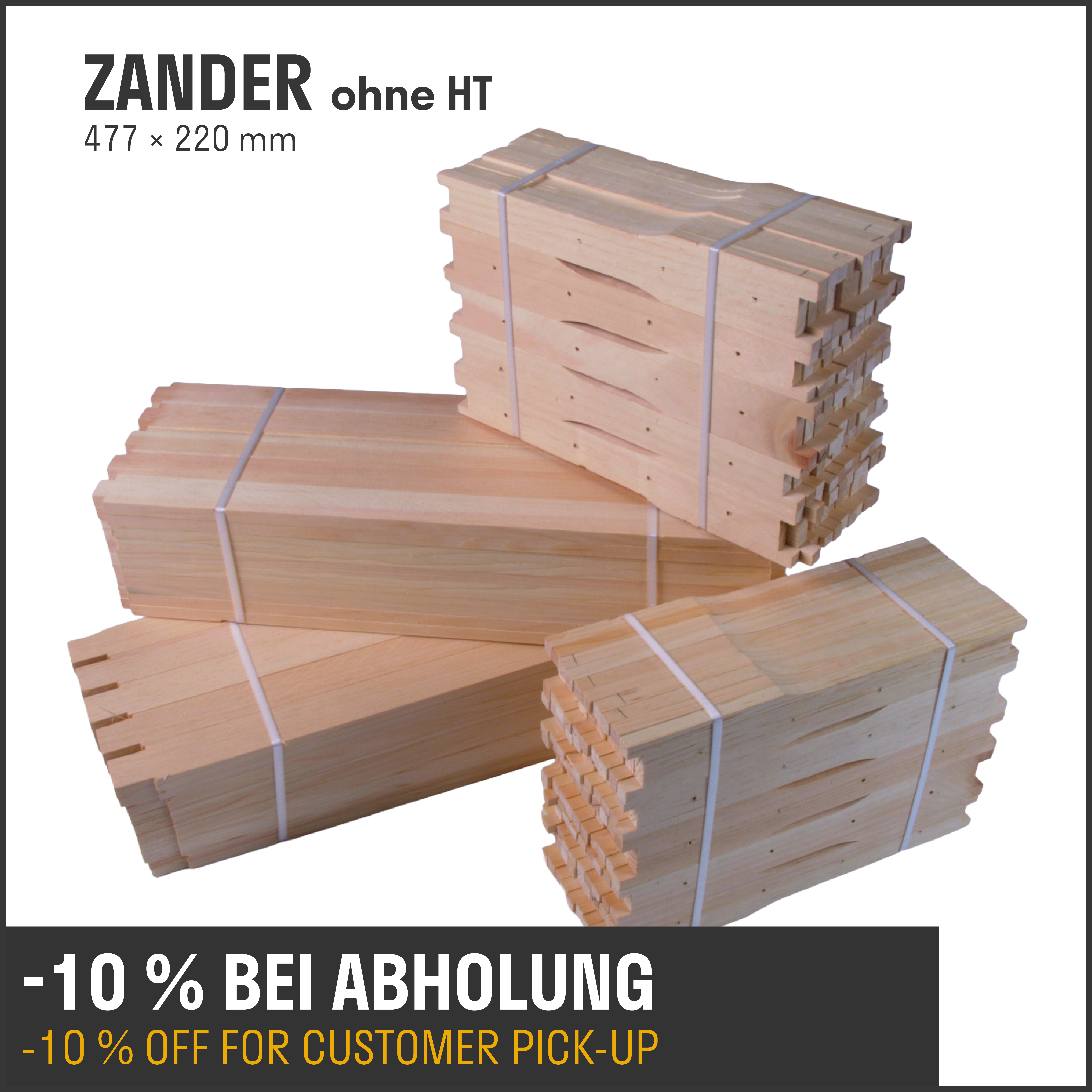 Rähmchen Zander ohne HT in Teilen