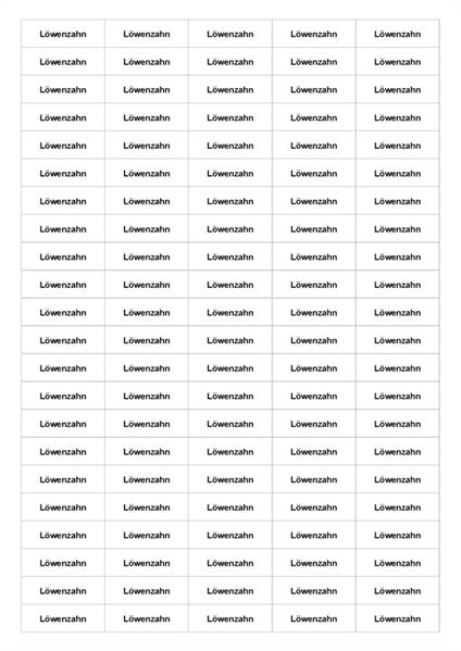 Etiketten "Löwenzahn"