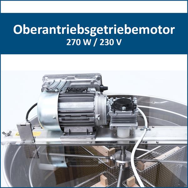 Top drive gear motor 270W/230V mounted on a travers with lid halves (for retrofitting/as replacement)