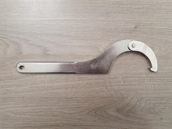 Hinged hook wrench 90 - 155 mm for DN 50