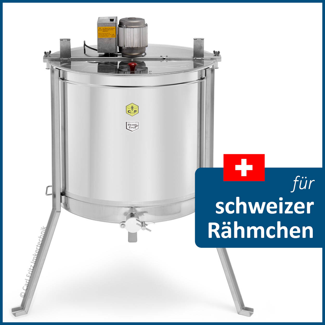 CFM-Radialschleuder Ø 63cm, 12-Waben CH mit Flüsterhexe®
