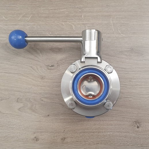Disc valve DN 40 with 1 1/2" female thread and DN 40 male thread