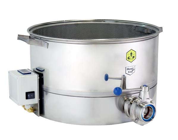 CFM-Vorfilter mit Bodenheizung und DN 50 Scheibenventil CFM-Vorfilter mit Bodenheizung und DN 50 Scheibenventil