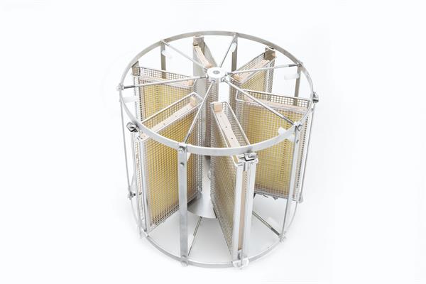 CFM-Selbstwendeschleuder 6-Waben, 370W, Unterantrieb mit Vollautomatik