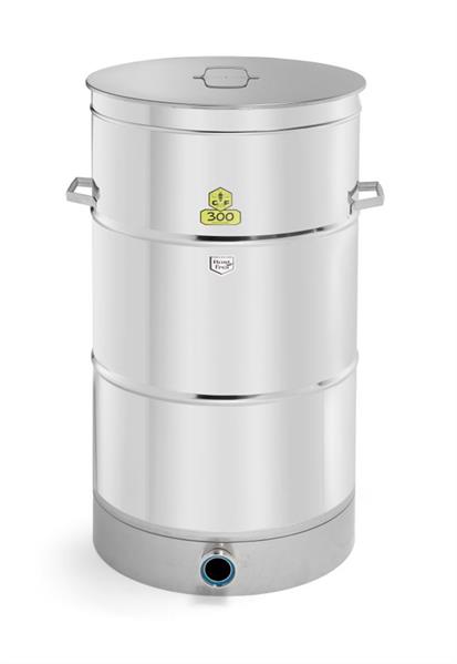 CFM-Honey tank 300 kg with loose lid, outlet DN50 diary thread and screwed on 2" honey tap