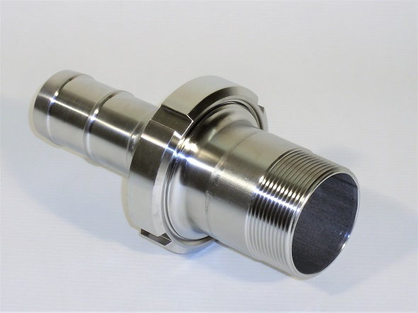 Hose coupling 2" external thread / DN 50 dairy thread / DN 40 hose nozzle