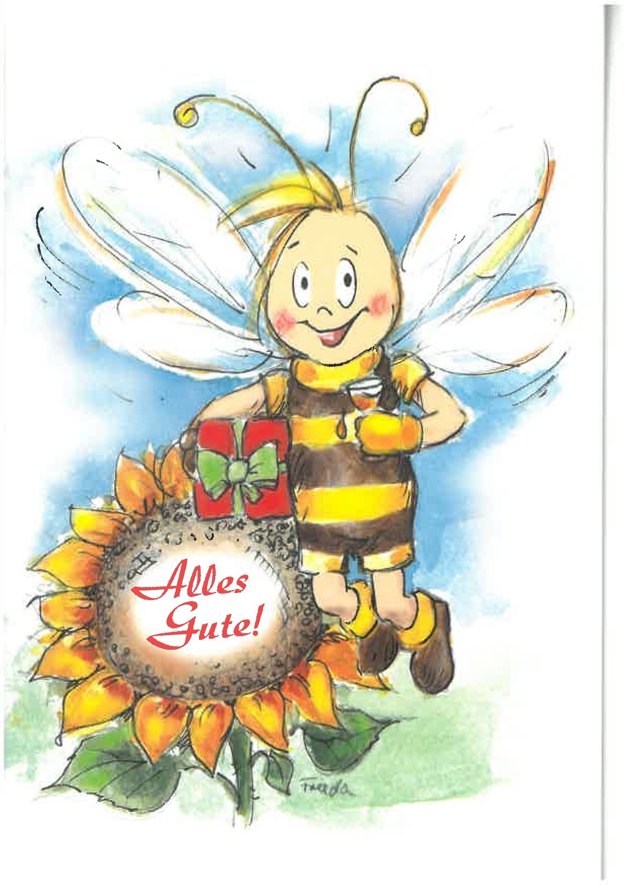 Klappkarte "Alles Gute"
