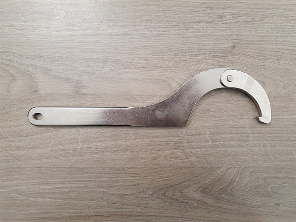 Hinged hook wrench 90 - 155 mm for DN 50