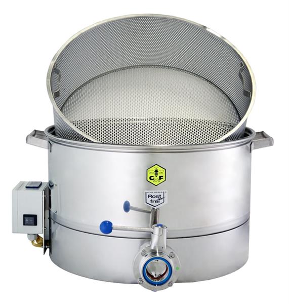 CFM-Pre-strainer with bottom heating and DN 50 disc valve