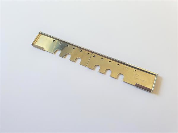 Flight hole gate, for beehives in stainless steel, three parts