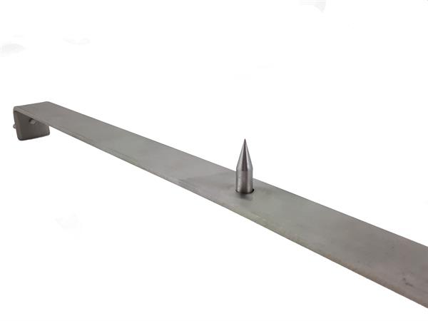 Traverse with spike for plastic tub for uncapping tray no. 5000132