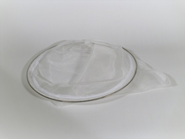 Nylon-Grobsieb (1000 Mikron) Ø45 cm als Spitzsieb, ca. 60 cm lang