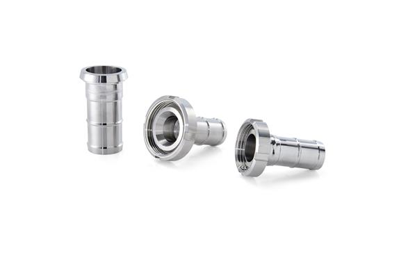 Half hose coupling DN40 / tube nozzle 40 mm