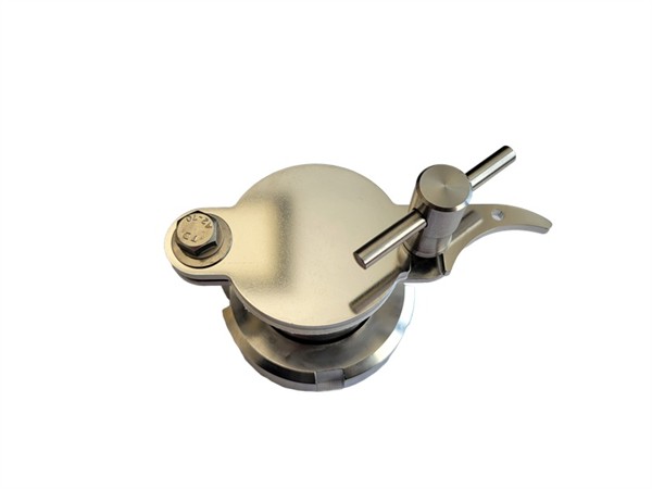 CFM-Quetschhahn 1 1/2", mit Dichtung DN40 Kegelst. u. ÜWM mit Befestigungsmöglichkeit für Honigabf.
