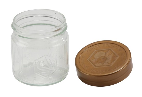 Honey jar of the German Beekeeping Association 250 g with lid