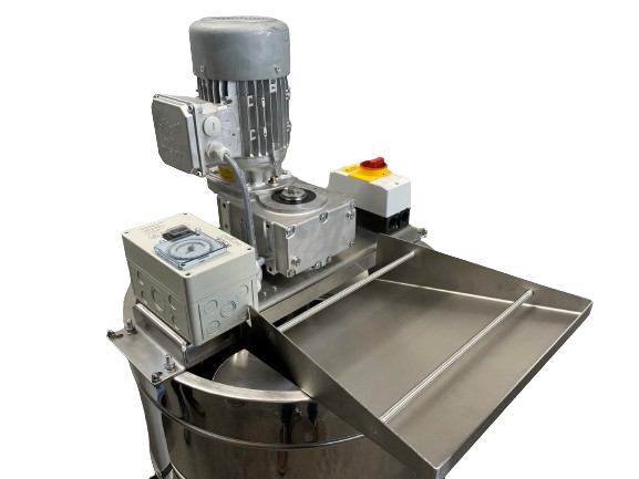 Filling chute für Melitherm AR onto 300kg creamer