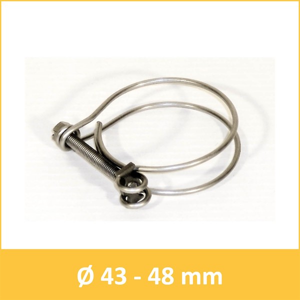 Wire hose clamp 43 - 48 mm for hose DN 40