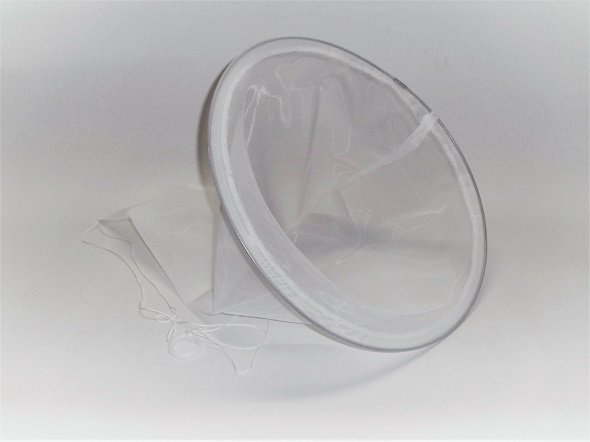 Conical nylon strainer, fine, Ø 45 cm, extra long version (approx. 70 cm)