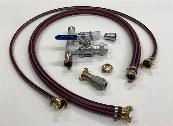 Accessories for Water cooling system with circulation pump for 100 kg double walled tank (production year 2023 or later) including the following: