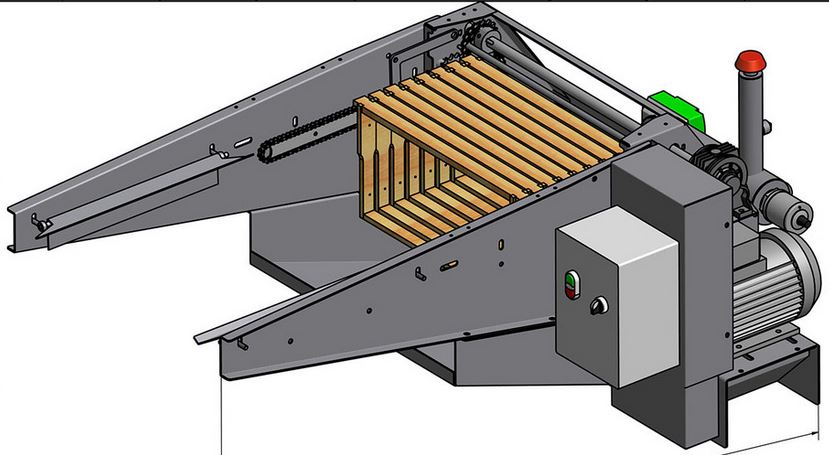 Entdecklungsmaschine WT2 550W/400V mit Kettenzuführung