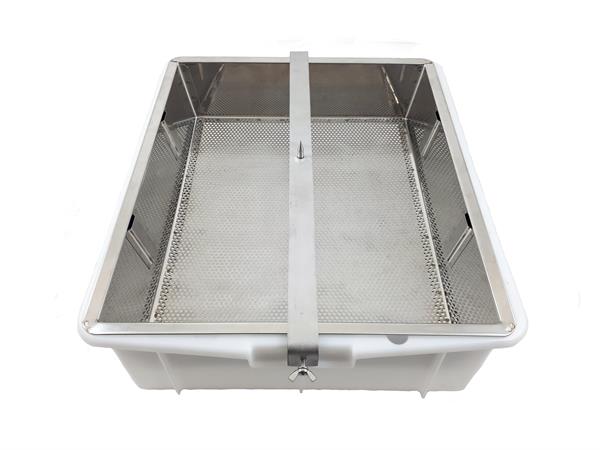 Traverse with spike for plastic tub for uncapping tray no. 5000132