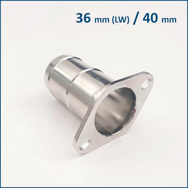 Hose connection with flange 36mm | 40mm