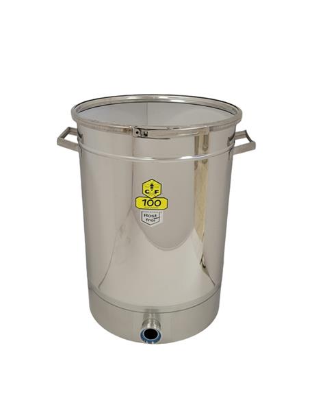CFM-Honey tank 100 kg with locking ring and DN40 dairy thread