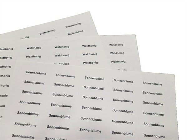 Type of honey stickers