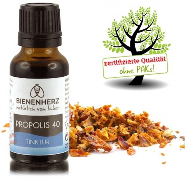 Propolis Tincture 40 (20ml 40% quality tincture Dr. Wöll)