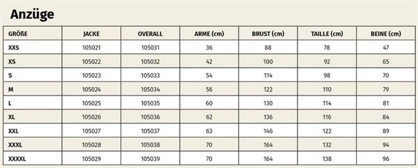 Overall incl. veil, color sand, size M