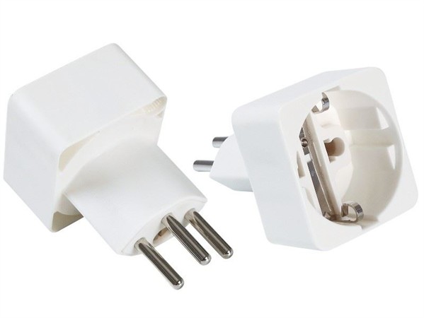 Adapter piece for SchuKo-plug to CH-plug