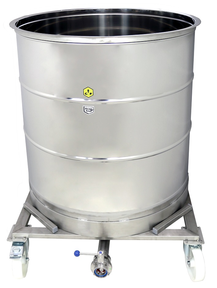 CFM-Honey tank 1000 kg (loose lid) incl. stand
