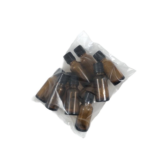 Braunglasflasche 20ml mit Tropfmontur- 10er Pack
