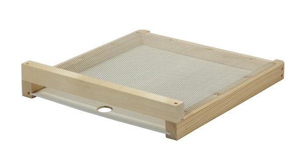 Herold floor slide for varroa screening